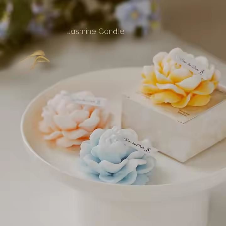 elegant Jasmine Blossom Candle